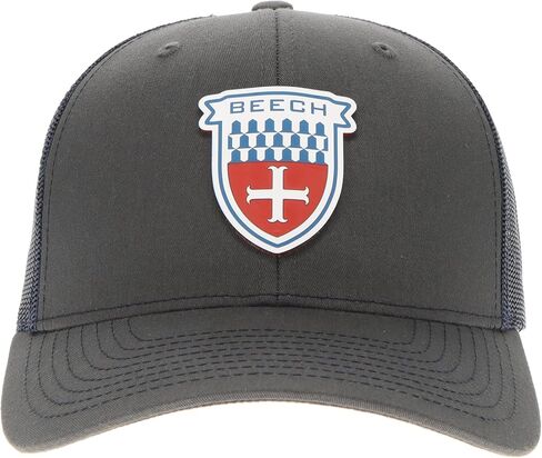 Beechcraft Shield Velocity Trucker Hat - Red/White/Blue in Kuwait