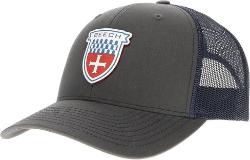 Beechcraft Shield Velocity Trucker Hat - Red/White/Blue in Kuwait