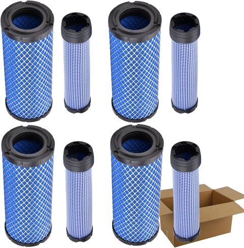 (BLUE) P822858 P821575 11013-7044 11013-7045 Air Filter Set Compatible with Donaldson FPG05 Replaces 2508301 2508304 46438 42985 6672467 6672468 PM252Z PM260Z (4pcs) in Kuwait