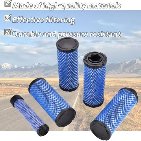 (BLUE) P822858 P821575 11013-7044 11013-7045 Air Filter Set Compatible with Donaldson FPG05 Replaces 2508301 2508304 46438 42985 6672467 6672468 PM252Z PM260Z (4pcs) in Kuwait