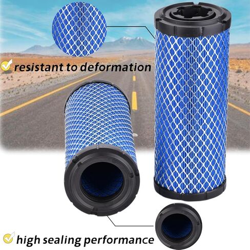 (BLUE) P822858 P821575 11013-7044 11013-7045 Air Filter Set Compatible with Donaldson FPG05 Replaces 2508301 2508304 46438 42985 6672467 6672468 PM252Z PM260Z (4pcs) in Kuwait