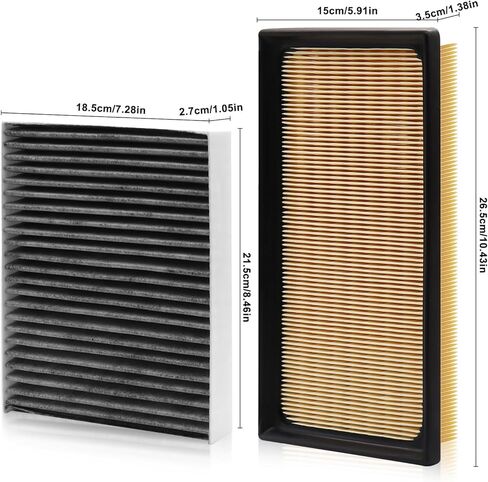 Cabin Engine Air Filter for Toyota Camry RAV4 Highlander Hybrid Sienna Venza Corolla 2025 2024 2023 2022 2021 2020 in Kuwait