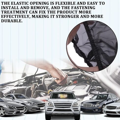 Cold Air Intake Filter Cover, Thickened Dust-proof Water-proof Motorcycle Universal Air Intake Cover Filter Sock Compatible with Harley Davidson Touring, for High Flow Cone Air Filter (L) in Kuwait