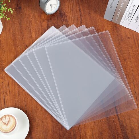 Rainmae 12 Pack 11" x 14" Artwork Protectors, Rigid Print Protectors, Clear Waterproof Hard Plastic Page Sheet Protectors, Art Storage Photo Plastic Sleeves Document Holder Birth Certificate Protector in Saudi Arabia