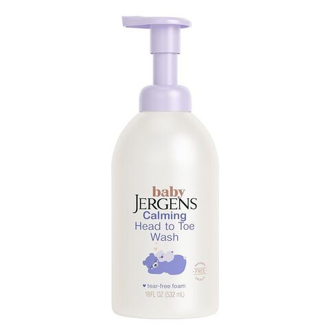 Jergens Baby Comming Head to Toe Foaming Wash ، شامبو الأطفال وغسل الجسم ، شامبو شامبو خالٍ من الغسل in Kuwait