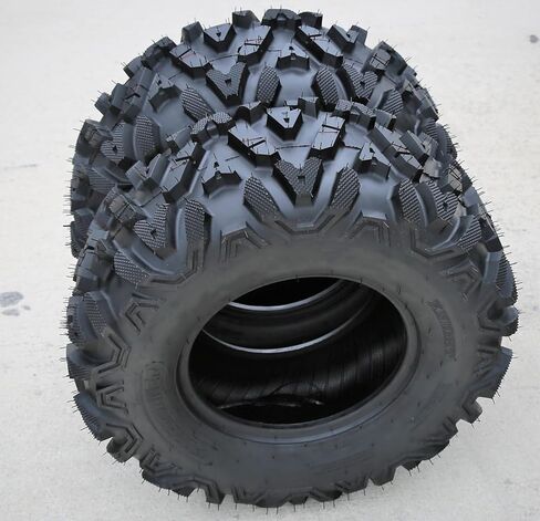 Set Of 2 (TWO) Forerunner Knight M/T ATV UTV Mud Off-Road Tires-26x12.00-12 26x12-12 26x12x12 58F Load Range 6 Ply BSW Black Side Wall in Kuwait