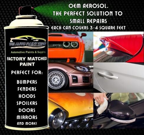 AUTO PAINT DEPOT Factory-Matched, Ultra-Premium Touch Up Paint Single Stage Aerosol ONLY - 12.0 OZ Can - Compatible With 2019 GMC (G1W) White Frost - MADE IN THE USA in Kuwait