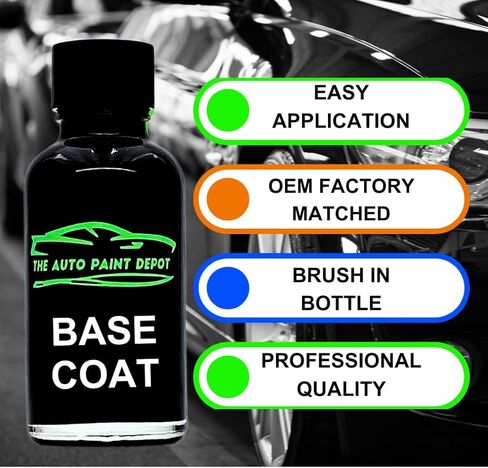Auto Paint Depot Touch Up Paint for Mercedes-Benz Black 040- C Series,CLK Coupe,E Series,M Series,ML Class,S Series,SL Series,SLK Series- One Ounce with Clear Coat in Kuwait