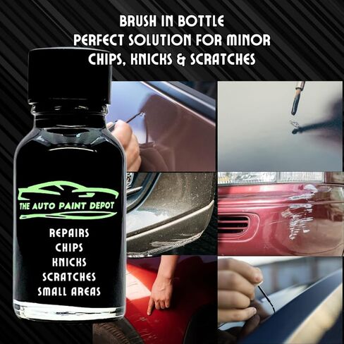 Auto Paint Depot Touch Up Paint for Mercedes-Benz Black 040- C Series,CLK Coupe,E Series,M Series,ML Class,S Series,SL Series,SLK Series- One Ounce with Clear Coat in Kuwait