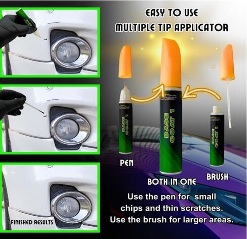 AUTO PAINT DEPOT OEM Factory-Matched Sinle Stage Touch Up Pen Brush ONLY - Compatible With 1957 Chevrolet Indian Turquoise (770) - MADE IN THE USA in Kuwait