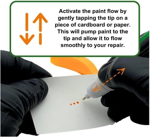 AUTO PAINT DEPOT OEM Factory-Matched Sinle Stage Touch Up Pen Brush ONLY - Compatible With 1957 Chevrolet Indian Turquoise (770) - MADE IN THE USA in Kuwait