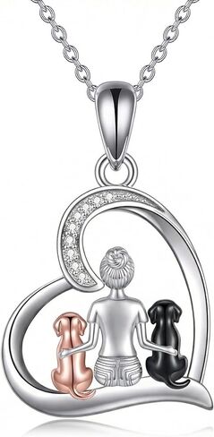 Dog Pendant Necklace for Women Pet Animal Memorial Jewelry Gifts for Dogs Lovers in Kuwait