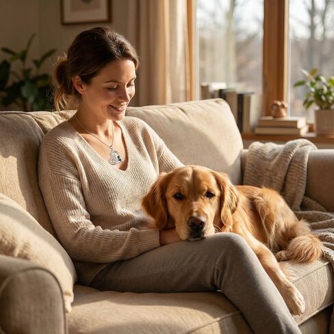 Dog Pendant Necklace for Women Pet Animal Memorial Jewelry Gifts for Dogs Lovers in Kuwait