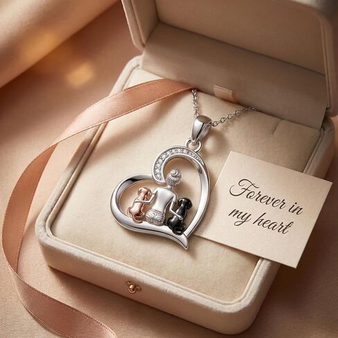 Dog Pendant Necklace for Women Pet Animal Memorial Jewelry Gifts for Dogs Lovers in Kuwait