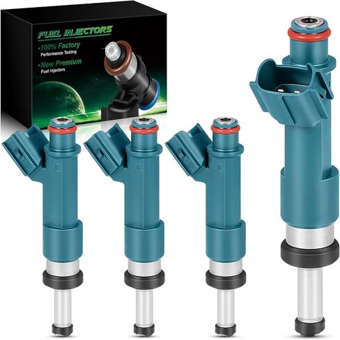 Fuel Injectors 23250-37020 Fits for:-Toyota Prius 2010 2011 2012 2013 2014 2015, for:-Lexus CT200h 2011 2012 2013 2014 2015 1.8L L4 Replacement OE# 23250-37020 (Set of 4) in Saudi Arabia