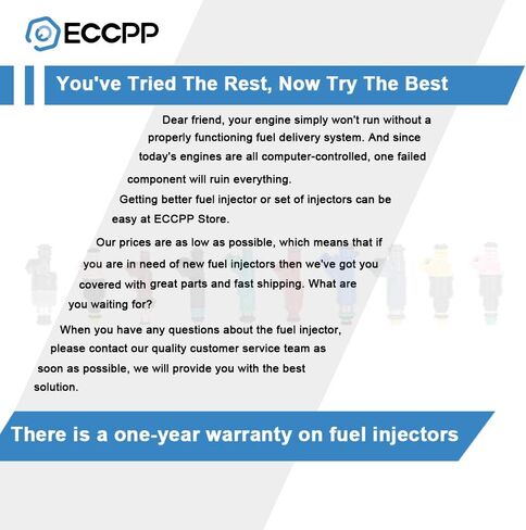 ECCPP Fuel Injectors 35310-3C000 Compatible with Hyundai Sonata 2006-2010,Santa Fe 2007-2009,Genesis 2009,Azera 2006-2011,Veracruz 2007-2012,for Kia Sorento 2007-2009, Sedona 2006-2010,3.3L 3.8L 6pcs in Saudi Arabia