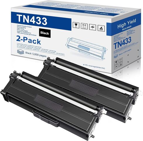 TN433 Toner Cartridge Set 4-Pack Replacement for Brother TN433 TN431 TN-431 TN-433 Toner for HL-L8360CDW Toner MFC-L8900CDW Toner HL-L8260CDW MFC-L8610CDW HL-L8360CDWT Printer, TN4334PK in Kuwait