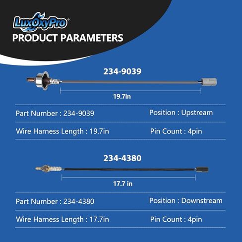 Oxygen O2 Sensor Upstream and Downstream for Nissan Sentra Versa Cube Altima Maxima 1.8L 2.0L 2.5L 3.5L 2007-2012, Replace 234-9039 234-4380 2Pcs in Kuwait