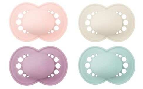 MAM Original Matte Pacifier, 1 sterilzing case, Baby Pacifier, Best Pacifiers for Breastfed Babies, 6-16 Months, Boy in Kuwait