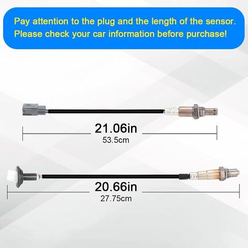 JDMON 2PCS O2 Oxygen Sensor Replacement for 2005-2008 Toyota Matrix, Corolla, Pontiac Vibe 1.8L Compatible with 234-9052, 234-4233, 88974015 in Saudi Arabia