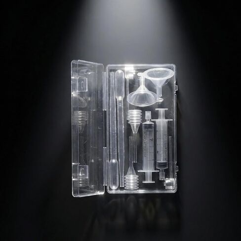 مجموعة إعادة تعبئة العطور، مكونة من 10 قطع من الكولونيا ومجموعة صنع العطور مع صندوق تخزين - تتضمن مضخة نقل، ومستخرج حقنة، وأقماع، وقطارة لإعادة تعبئة زجاجات السفر in Kuwait