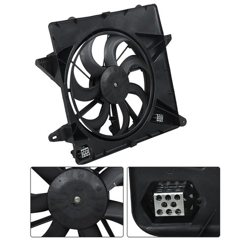 WFLNHB Radiator A/C Condenser Cooling Fan Replacement for Cadillac SRX 3.0L 3.6L 2010-2016 67401006 TYC622650 20883034 in Saudi Arabia