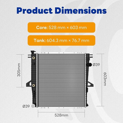 مشعاع كامل، متوافق مع 1998-2005 Ford Explorer 98-11 Ranger 1998-2008 Mazda B3000 1998-2010 B4000 2001 Mercury Mountaineer in Kuwait