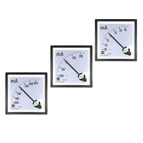 CP96 زائد أو ناقص ملليمتر ميكرومتر ± 500uA 1mA 5mA 10mA ثنائي الاتجاه مقياس التيار الكهربائي BE96 YT96 in Kuwait