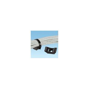 Panduit TMEH-S25-C0 Extra Heavy Cable Tie Mount, 1/4 Screw, Weather Resistant, Nylon, Black (Pack of 100) in Saudi Arabia