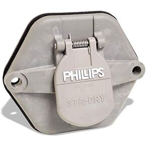 Phillips 16-7602-28 7-Way 28-pin Solid Pins w/o Circuit Breakers Socket Breaker in Kuwait