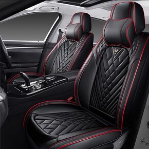 مجموعة أغطية مقاعد السيارة كاملة لسيارة Toyota Corolla Cross 2022-2026، غطاء مقعد السيارة من جلد نابا المقاوم للماء، مجموعات أغطية مقاعد السيارة ذات التغطية الكاملة (5 مقاعد/أسود) in Kuwait