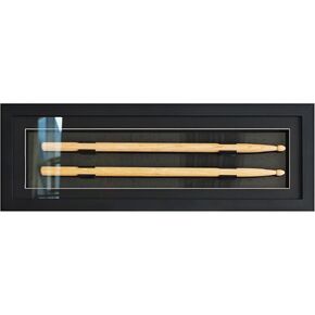 Wooden Drum Sticks Display Frame,Drumsticks Dust-Proof Storage Box Holds 1 Pairs Drumsticks, Wall Mounted Display Case for Drummers Collectibles in Kuwait