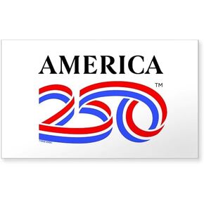 CafePress America250: Black Vertical Logo Rectangle Bumper Sticker Car Decal in Kuwait