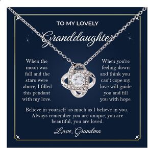 To My Beautiful Granddaughter Necklace From Grandpa, Granddaughter Necklace From Grandma, Grandmother Granddaughter Jewelry, Best Gifts For Granddaughter, Grandaughter Gifts From Grandparent in Kuwait