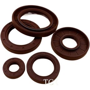 5 * 15 * 6 5x15x6 5 * 16 * 6 5x16x6 6 * 15 * 4 6x15x4 Fluoro FKM Fluorine Rubber 2 Lip Spring TC Ring Gasket Radial Shaft Skeleton Oil Seal(1Piece 5x15x6) in Kuwait