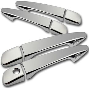 W-POWER Chrome Exterior Door Handle Cover Set of 4, Compatible with Lexus IS250 IS350 ES350 ES300H GS350 GS450H RX350 RX450H CT200H, ABS Reflective Door Handle Bowl Covers Chrome in Kuwait