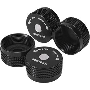 1LB Propane Cylinder Protect Caps with Magnetic,Sealed Caps(pack of 4PCS)-Black in Kuwait