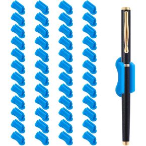 48 Pcs Adhesive Pen Holder, Upgraded Adhesive Pencil Holder for Desk, Flexible Silicone Pencil Holders Grips Clip for Desk Wall Clipboard, Office Classroom Essentials Teacher Supplies ChristmasSmall G in Kuwait