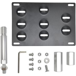 GTP خطاف سحب لوحة الترخيص متوافق مع Mercedes Benz 08-20 W204 W205 C-Class 10-20 W212 W213 E-Class 10-20 GLK GLC 12-19 W166 ML GLE Class، بدون حفر مجموعة نقل المصد الأمامي in Kuwait