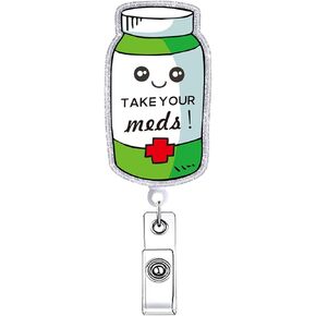 Funny Nurse Badge Reel Accessories Nursing Student Badge Holder Retractable for ID Name Card I'm Fine It's Just My Face Pink Badge Clip LPN RN CNA Teachers Medical Badge Accessories in Saudi Arabia