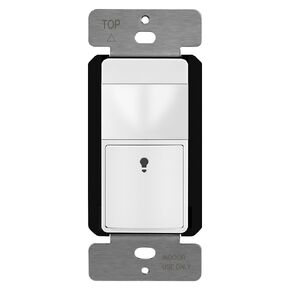 مفتاح مستشعر الحركة TOPGREENER، مستشعر PIR مع كاشف مستوى الإضاءة المحيطة، الإشغال والوظيفة، لا يتطلب سلكًا محايدًا، يتطلب سلكًا أرضيًا، 5 أمبير، 150 وات LED/CFL، قطب واحد، TDOS5-JM، أبيض in Kuwait