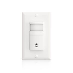 ECOELER Motion Sensor Light Switch, No Neutral Wire, PIR Infrared Motion Activated Wall Switch with Sensitivity Adjustable, OCC & VAC Selectable, Single Pole, UL Listed & FCC Listed, White in Kuwait
