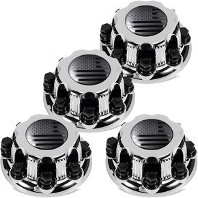 Chrome 8 Lugs Wheel Center Cap for Silverado, Avalanche, Suburban, Express, Sierra, Yukon, Savana 1500 2500 3500, 16/17 Inch Rim Hub Cover, OEM Replacement in Saudi Arabia