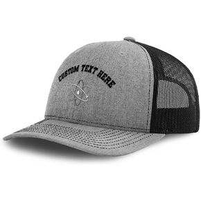 Custom Richardson Trucker Hat Science Atom Embroidery Polyester Baseball Cap in Kuwait