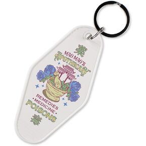 TeesAndTankYou Apothecary Poisons Vintage Style Motel Keychain Key Tag 3.5" in Kuwait