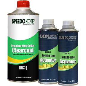 Speedokote Premium High Solids Clear Coat, 48 ounces when mixed 2:1, Medium Kit SMR-32/75-Q in Kuwait