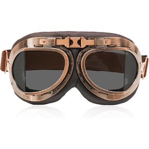 نظارات كلاسيكية للدراجات النارية، نظارات ركوب آمنة مضادة للضباب والغبار، نظارات خوذة على شكل طيار مضادة للخدش ومضادة للرياح in Kuwait