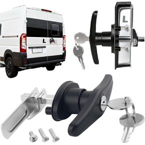 T-Handle Truck Topper Lock Kit with Lock Cam & 2PCS Keys,Sturdy Camper Shell Locks Latch for Replacing Old Parts,Practical Truck Cap Locks Camper Shell Accessories (L) in Kuwait