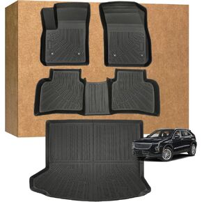 Floor Mats for Cadillac XT4 2019-2025, Heavy Duty TPE Waterproof Non-Slip All Weather Protection Custom, Floor Mats & Cargo Liner in Kuwait