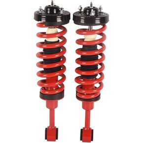 2x زوج أمامي أحمر كامل ممتص للصدمات مع مجموعة زنبركية ملفوفة متوافقة مع 2004-2008 Ford F-150، 2006-2008 Lincoln Mark LT، 171361 in Kuwait